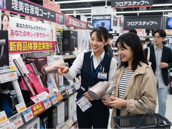 未経験OK♪ビックカメラで理美容家電販売@川崎【時給1,600円+交通費/週末だけの週2日勤務】(TL04Gs川崎AG01055)
