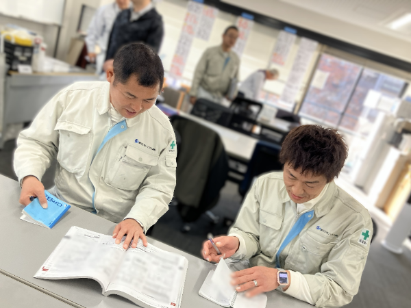 充実した社内研修であなたをしっかり
サポートします。