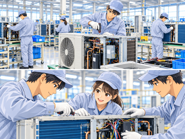 高時給1,300円！大手メーカー工場でコツコツ・モクモク組立作業♪