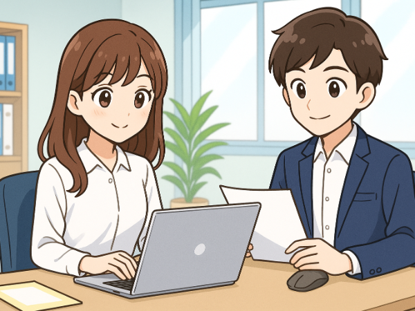 先輩がしっかり教えてくれます。