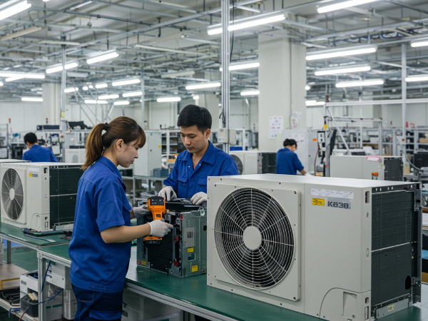 (派遣)大手企業での業務用空調機・低温機器および関連部品の組立・製造