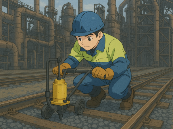 鉄道レールや枕木など構内軌道の
メンテナンスを行って頂きます