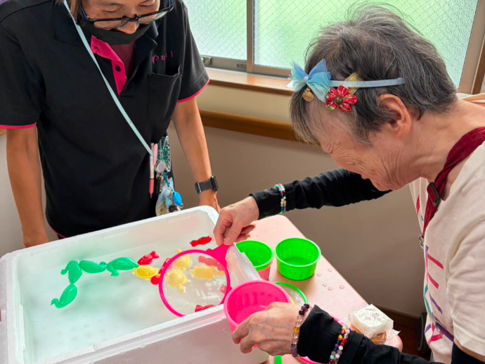 【ナチュラル西脇1・3号館】にぎやかな合同夏祭りレクリエーション