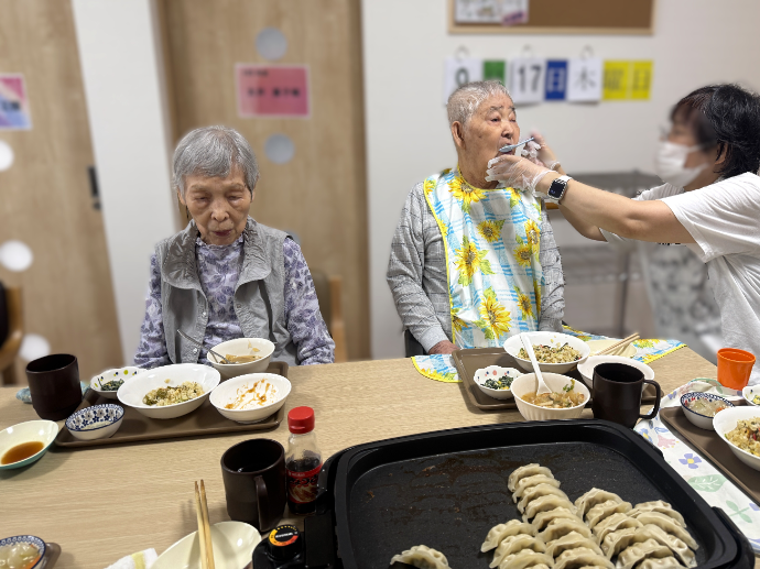 【結】初めての食事レクリエーション🥟