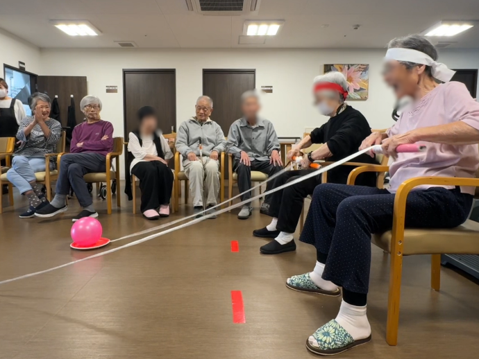 【ザ・テラス奈良上牧】白熱！ボール巻きゲーム