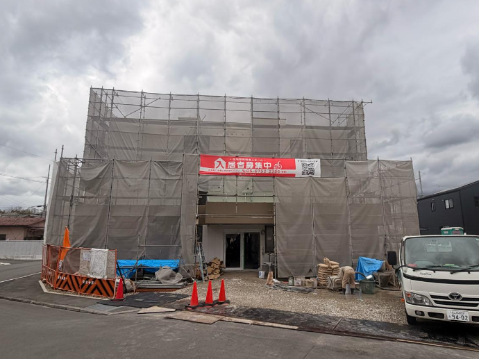 【ザ・テラス奈良上牧】横断幕が付きました!