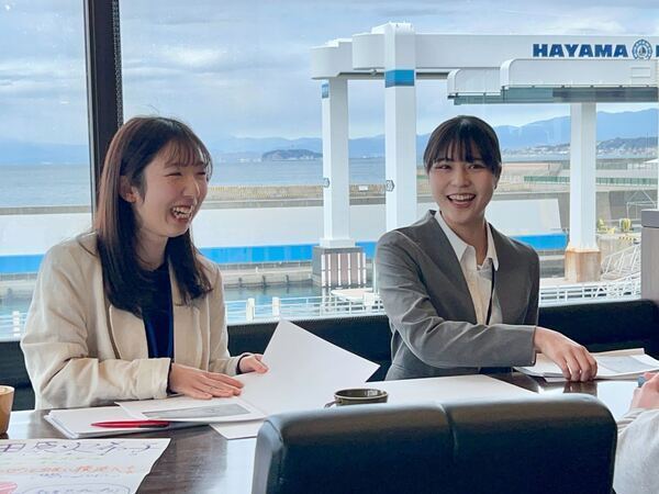 会社説明会の様子。
マーロウを知っていただく機会。