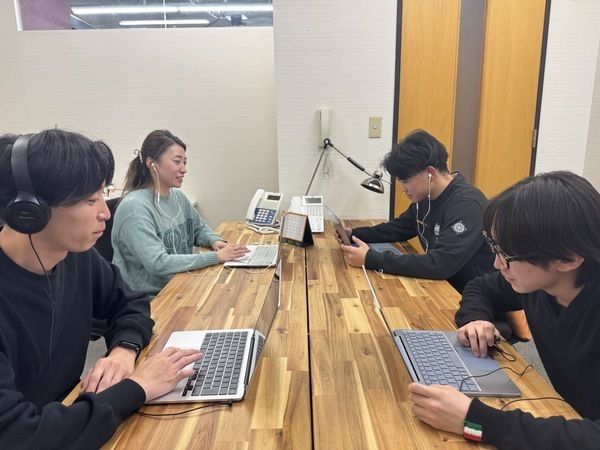 安心してスタートできるように研修を実施！
