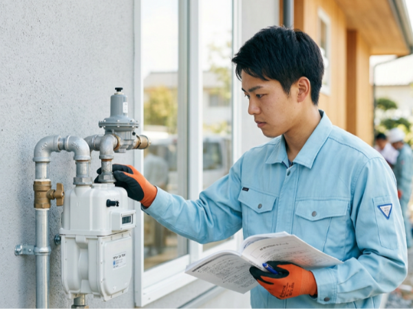 【正社員：ガス設備施工スタッフ】未経験からでも始められる！⇒資格取得支援制度があるので、自己負担金なく資格がとれる★異業種からの転職も大歓迎♪今なら更に【入社祝い金10万円】あり◎＜土日祝休み＆17時半上がり＞