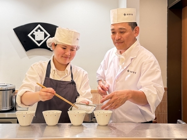 【昼勤務パート／新宿区】老舗和食店の洗い場スタッフ◆名門百貨店内の上質なレストラン◎業績に応じた寸志制度あり◎社割など福利厚生も充実◎