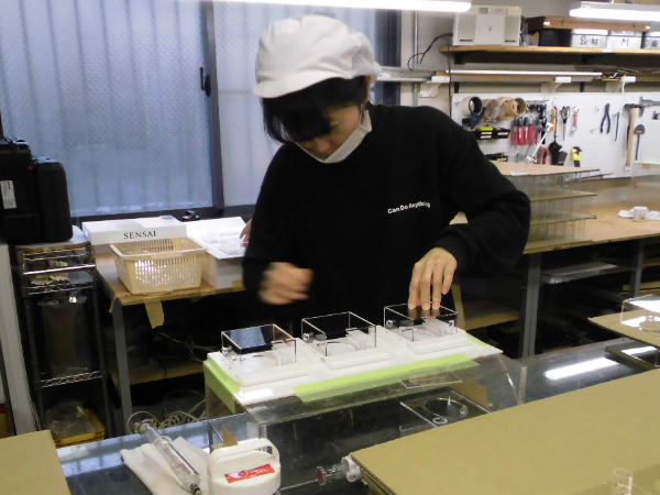 作った製品をお店で見られる点に惹かれ入社