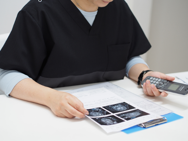 カウンセリング、麻酔、撮影、所見書作成が大きな流れです