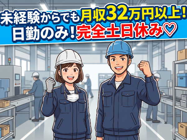 <飛島村:加工> ●異業種からの転職者の方も活躍中! ●土日は完全にお休み ●週払いOK ●交通費規定支給 ●正社員登用制度あり!