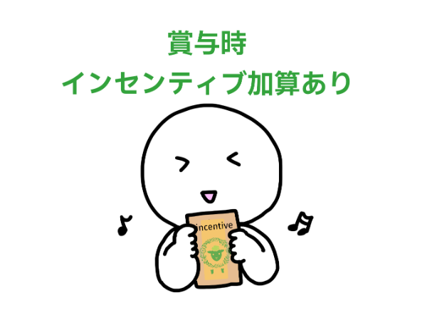 予防・介護プランの担当実績に応じて、賞与
時にインセンティブ加算があります♪