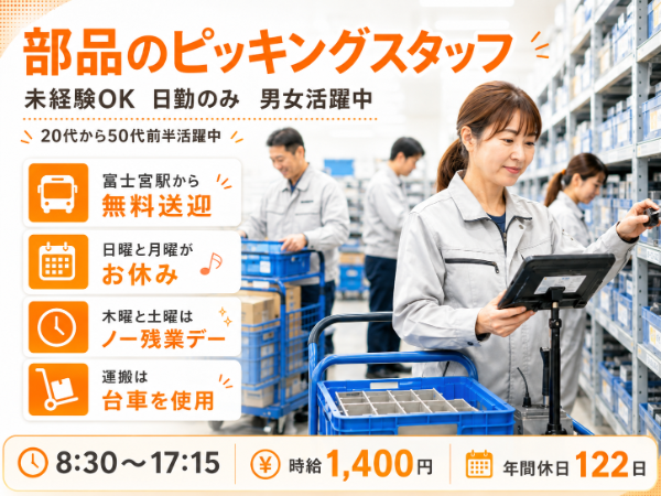 部品のピッキング業務