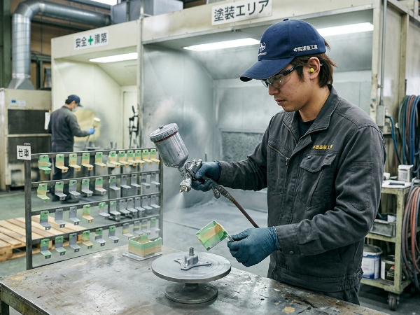 自動車部品の塗装業務