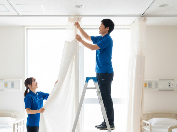 【月25万〜】未経験からスピード昇給！チームで動くカーテンメンテナンス｜効率と技術を追求する仕事｜土日祝休み＆年間休日124日