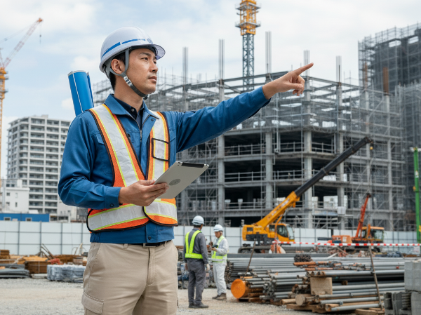 建築現場の管理者/1級・2級建築施工管理技士資格者優遇/残業少なめ・休日多め!/安定した収入/幅広いスキルを磨きながら自身のスキルアップ/業界の最前線で挑戦し続けることができる環境があります