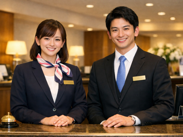 フロント業務にチャレンジしたい方、ブランクのある方も歓迎!ホテルのナイトフロントスタッフ 転勤なし/残業ほぼなし