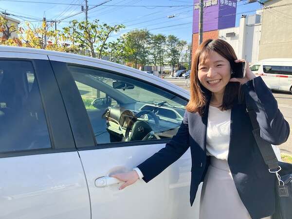 自家用車で直行直帰！
ルートなどは自分で調整可能◎