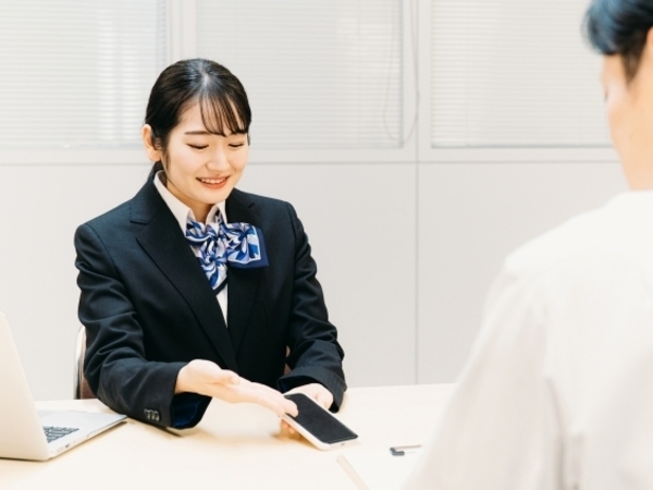 ドコモショップでの受付
