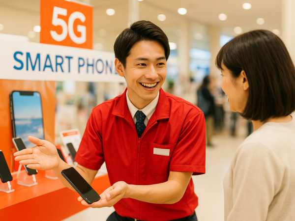 携帯電話の販売イベントスタッフとして未経験から活躍できる正社員募集未経験スタート多数のスマートフォン販売職