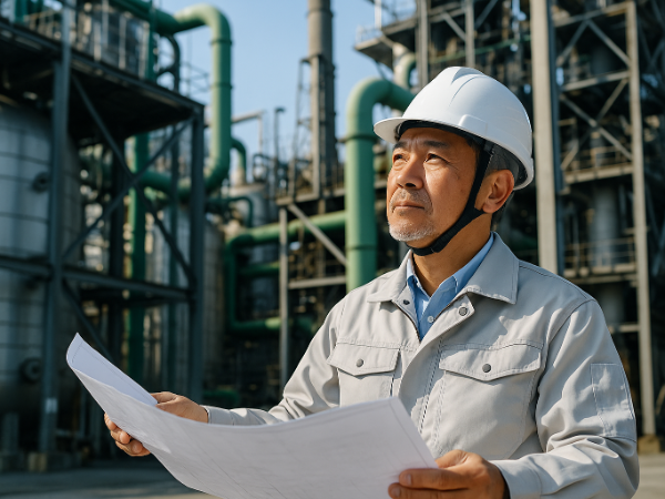 プラント塗装工事を担う施工管理職