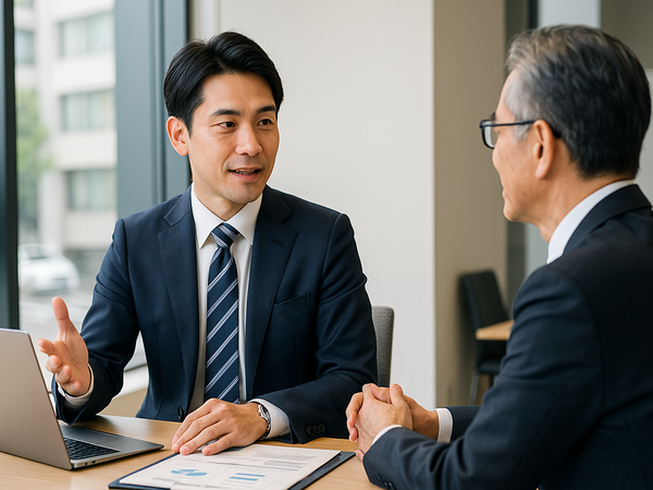 フランチャイズ加盟店を広げる営業職