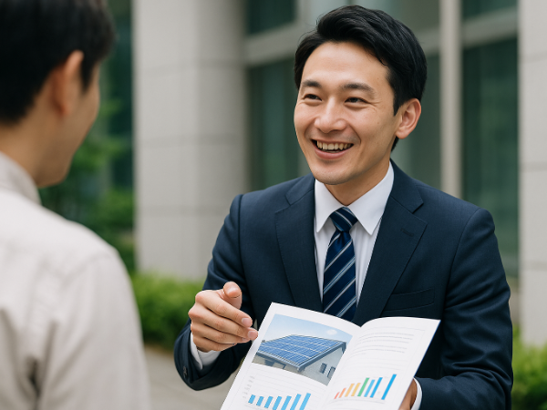 太陽光設備の法人個人向け提案営業