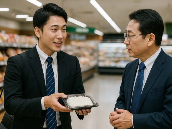 ごはん製品の魅力を伝える提案営業