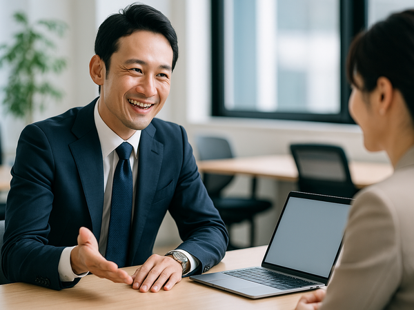 医療サービスを提案する営業職