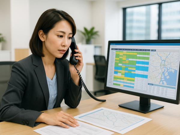 安定企業の物流拠点で活躍する配車事務職