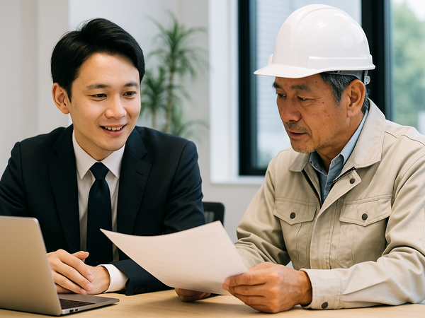 住宅施工の協力業者営業職