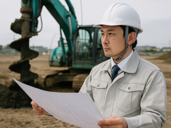 地盤改良工事の施工管理として成長できます