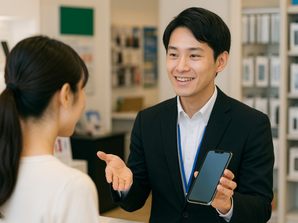 グロース上場企業 / 携帯ショップや家電量販店での販売