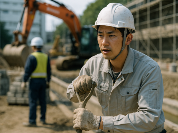 地元公共インフラ整備に携わる土木施工管理職