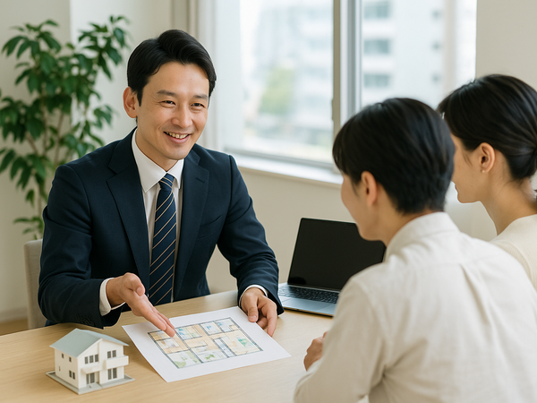 住宅の企画から販売までを担当する営業職
