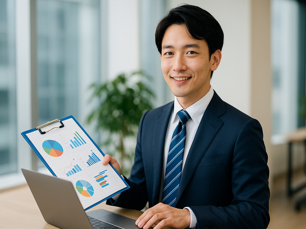 新サービスの請求書受領システムを提案する法人営業