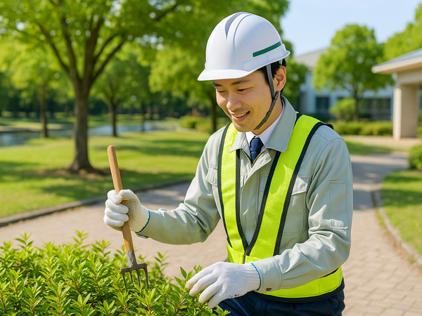 未経験から始められる造園施工管理スタッフ