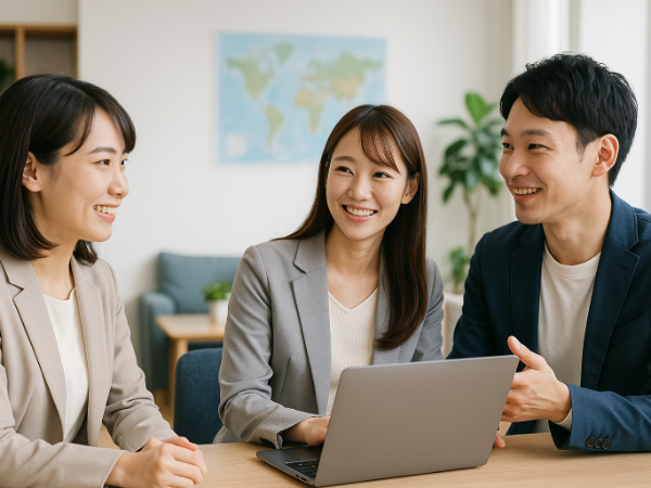 留学支援サービスの個人向け営業職