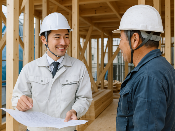 未経験から挑戦できる木造施工管理職