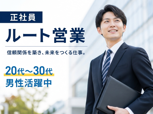 ≪正社員≫未経験歓迎のルート営業