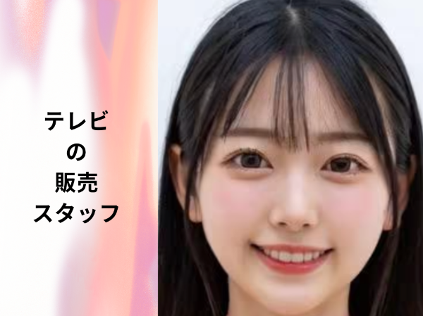 テレビの販売スタッフ