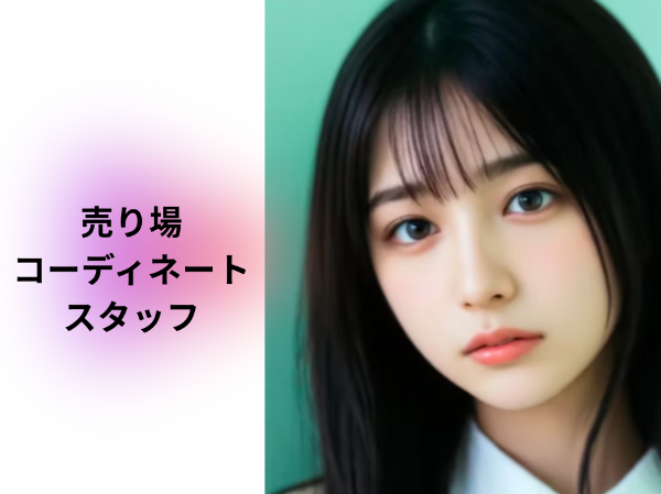 売り場のコーディネートスタッフ