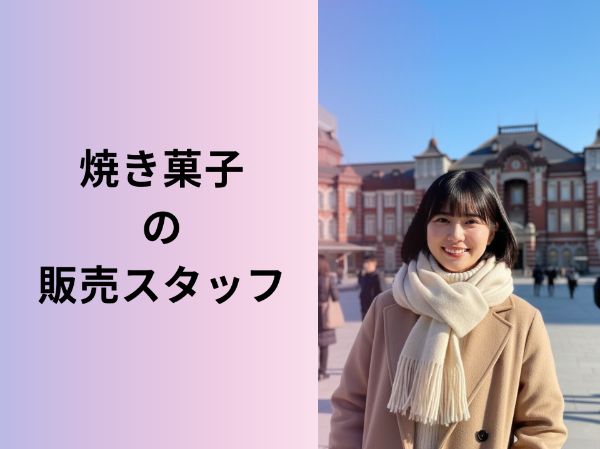 焼き菓子の販売スタッフ