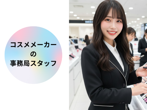コスメメーカーの事務局スタッフ