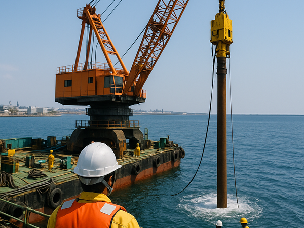 海上工事中心の土木施工管理/神奈川県