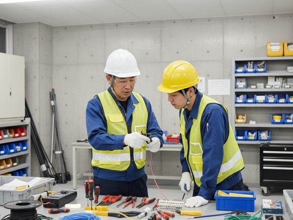 電気工事の施工管理補助/サブコンでの勤務/茨城県