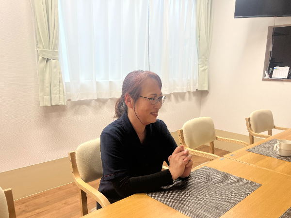 利用者さまや外部の方からの笑顔がやりがいです