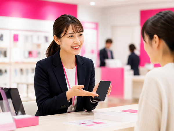 楽天モバイルショップの受付・販売スタッフ